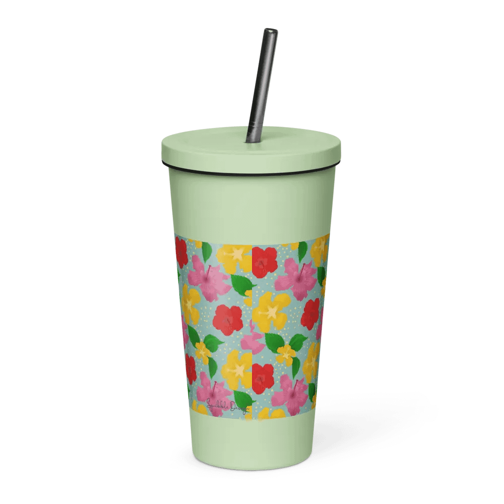 Hibiscus Flower Pattern Tumbler product image (2)