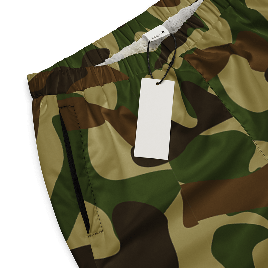 Woodland Green Army Camouflage Military Camo Pattern Unisex Track Pants product image (3)
