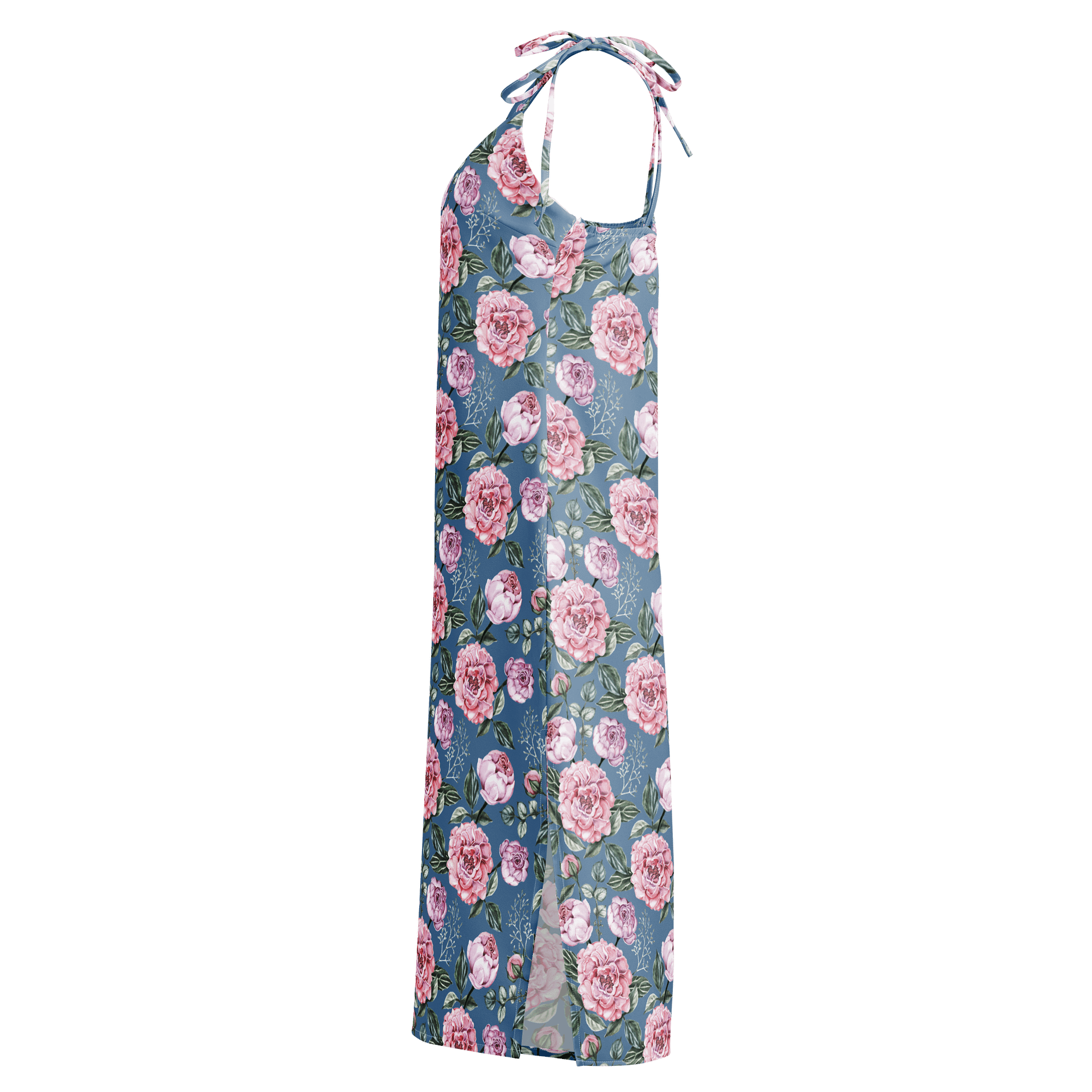Peony Blue Floral Slip Dress product image (3)