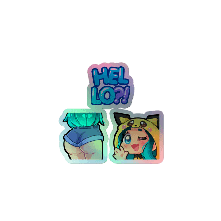 Triple Fun Holographic Stickers! product image (1)