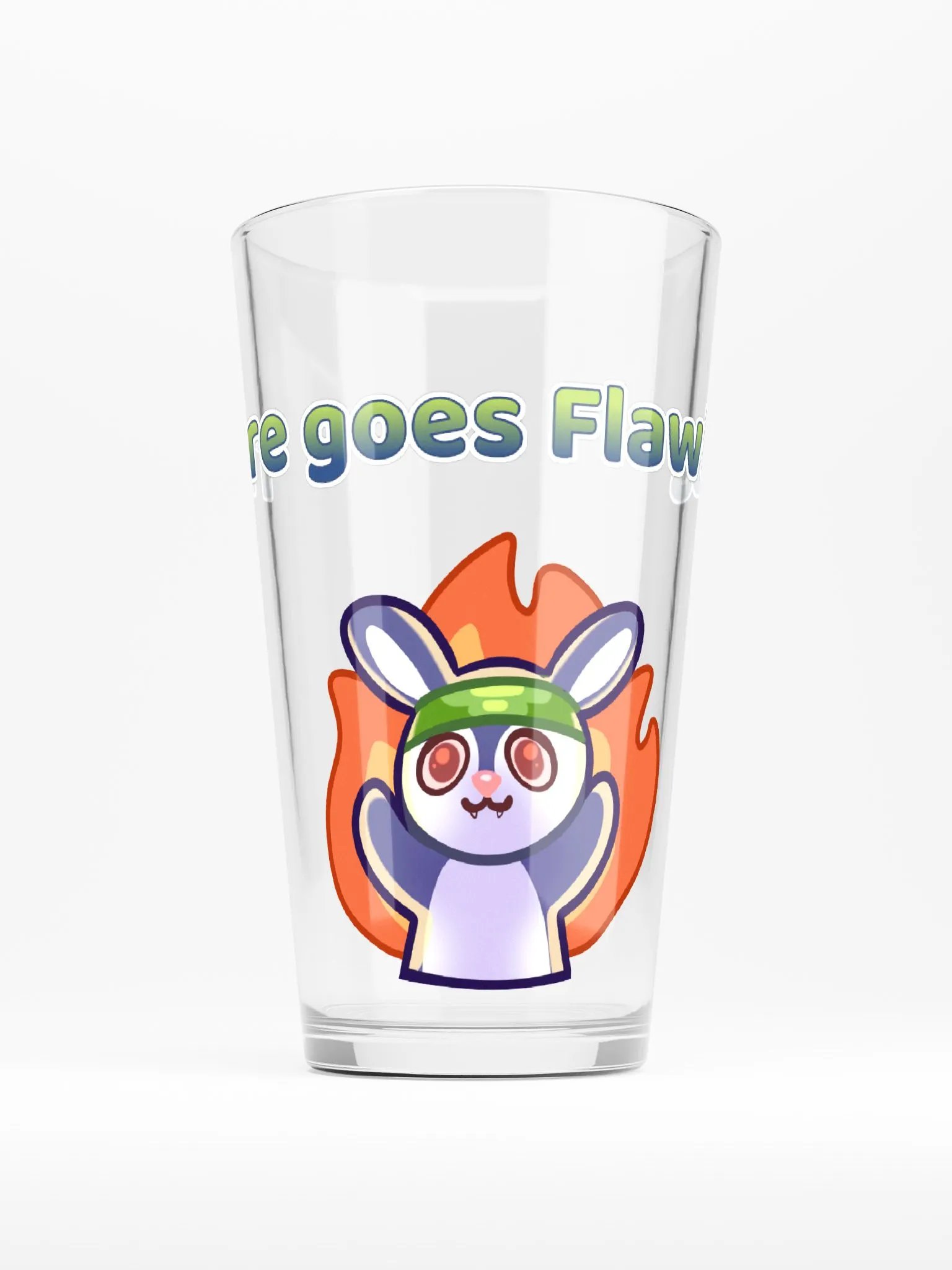 There goes Flawless Pint Glass product image (1)