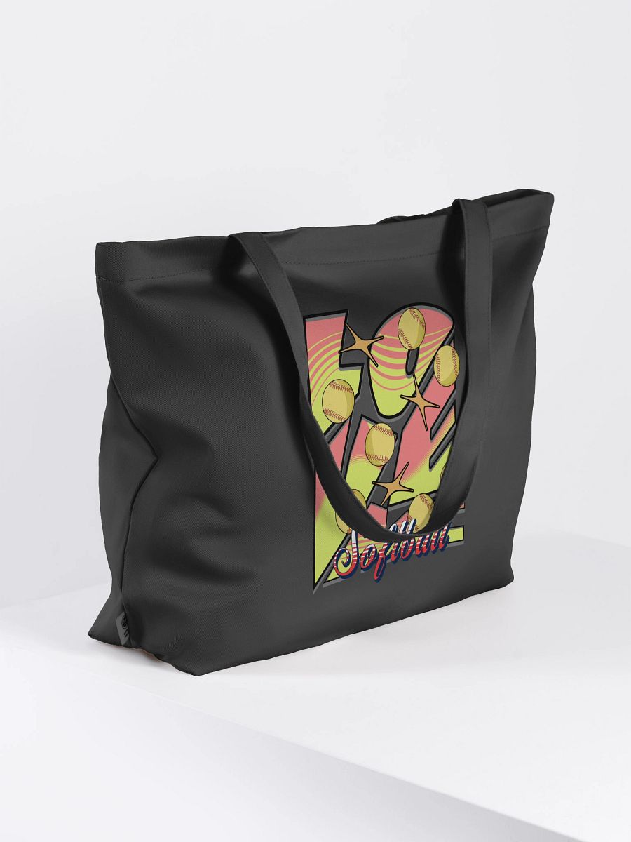 Love Me Softball Organic Tote Bag product image (1)