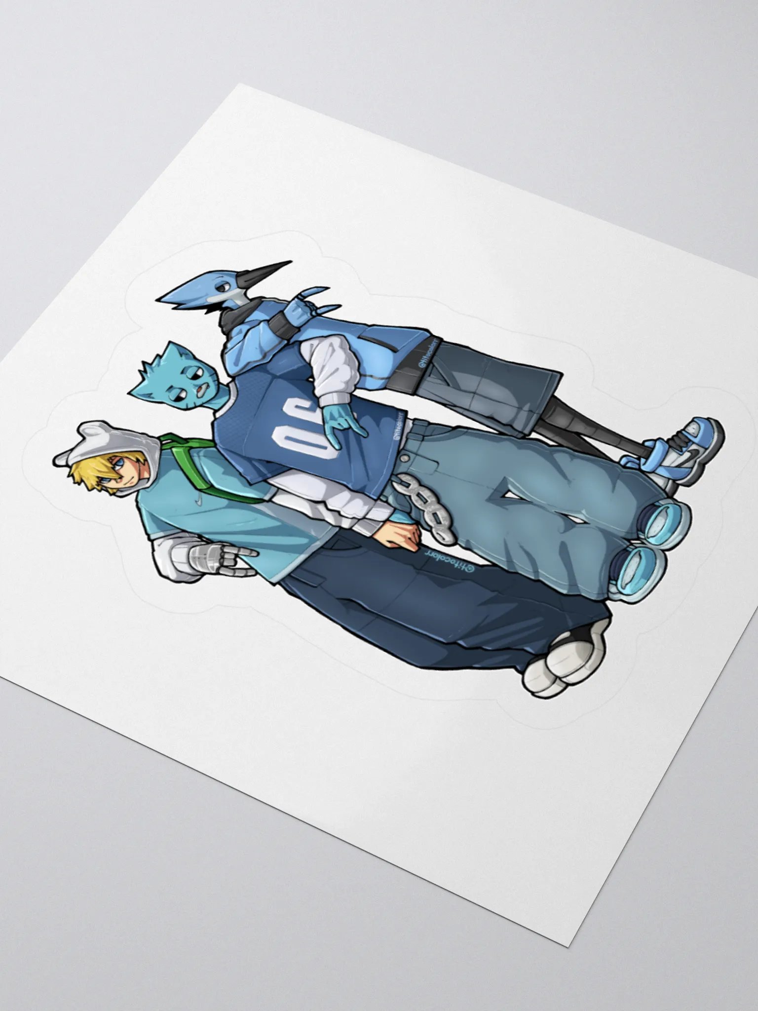 "TEAM CYAN" Sticker product image (1)