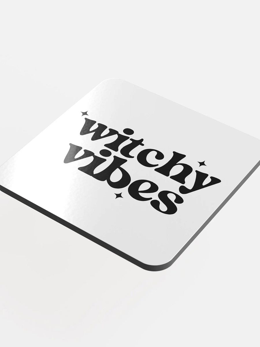 Witchy Vibes Glossy Cork Coaster product image (4)