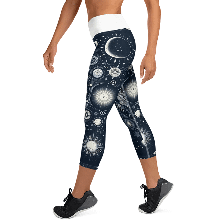 All-Over Print Yoga Capri Leggings product image (2)