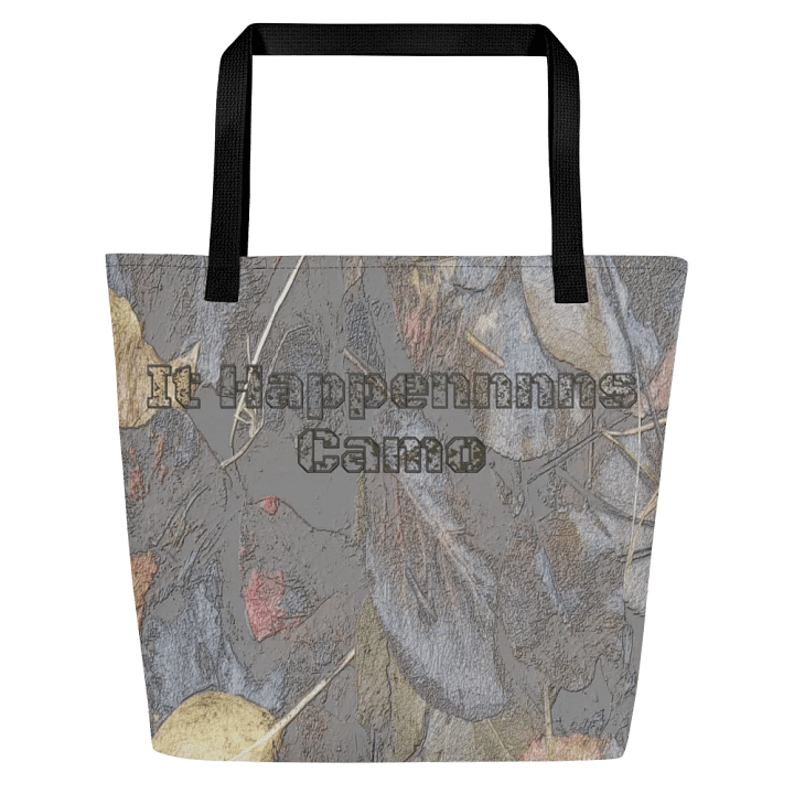 Large Tote Bag w/ Pocket - MossyOak - It Happennnns Camo product image (1)