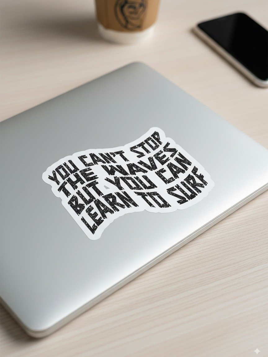 Can't Stop the Waves Kiss Cut Stickers product image (1)