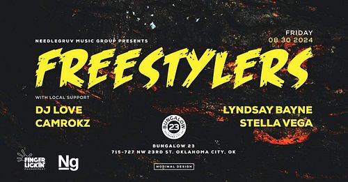 Hey, peoples.

I'll be back in OKC next Friday spinning breaks. Come dance.

https://www.facebook.com/events/1902833973463983...