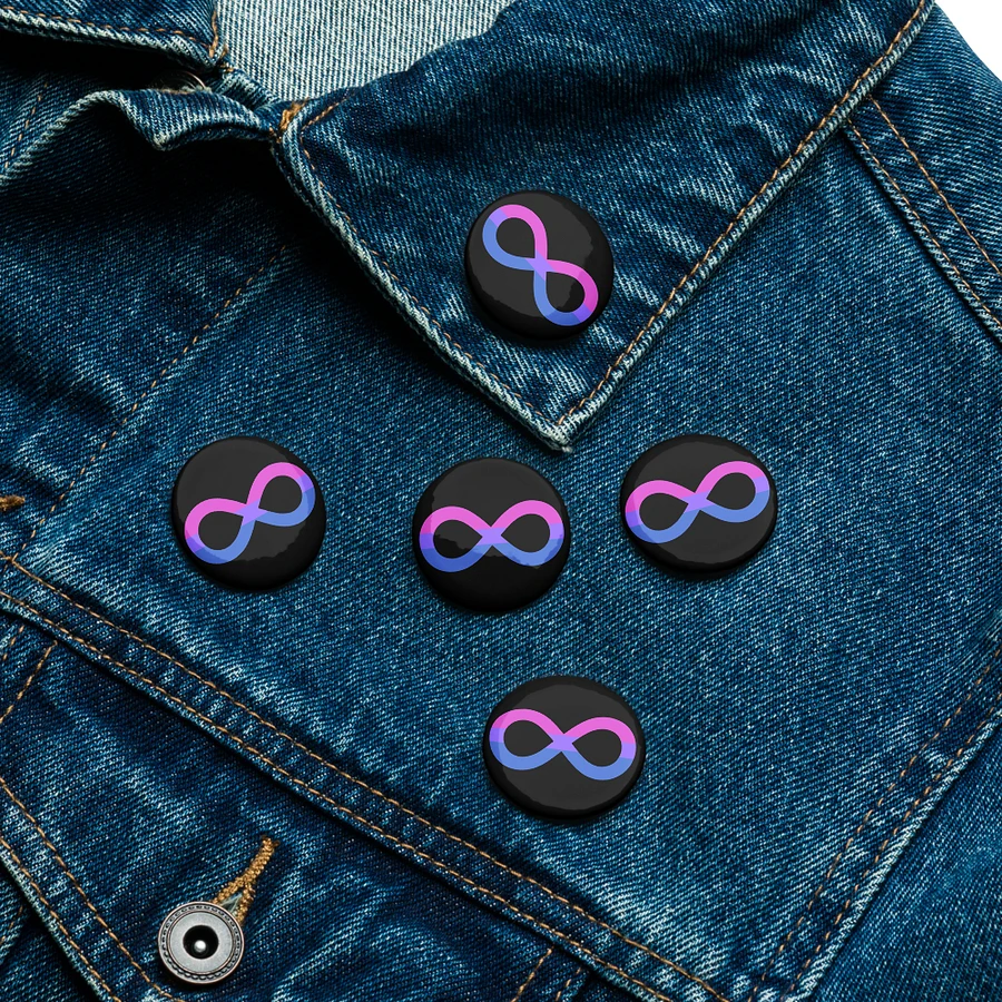 Bi Autistic Infinity Pin Set product image (7)