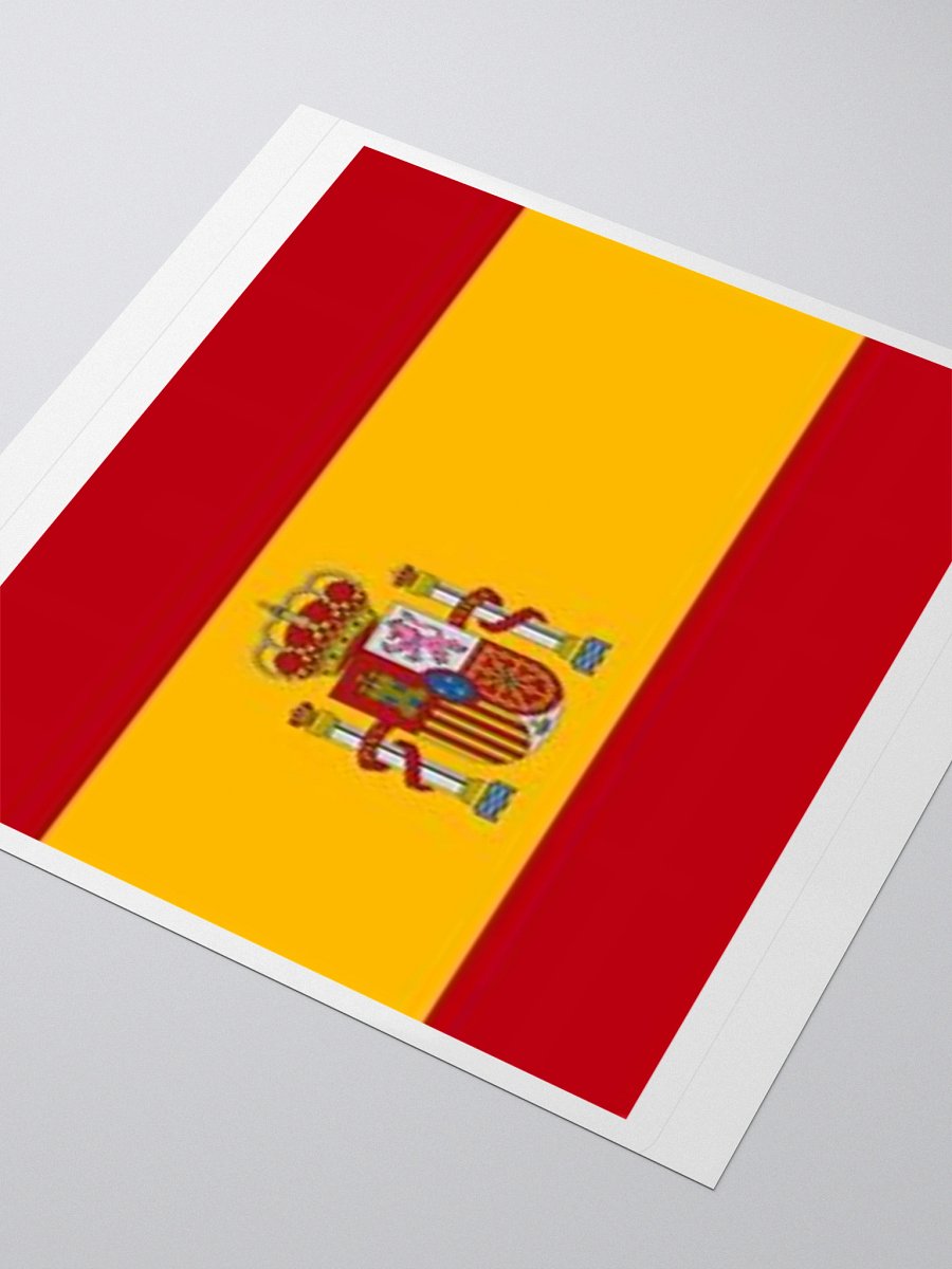 Exclusive Spain Flag Kiss-Cut Stickers - High-Quality Vinyl, Multiple Sizes product image (8)