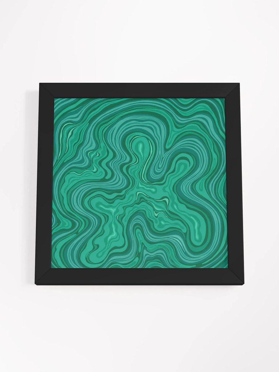 Organic Green Swirls Framed Matte Poster - Stone No. 8 product image (56)