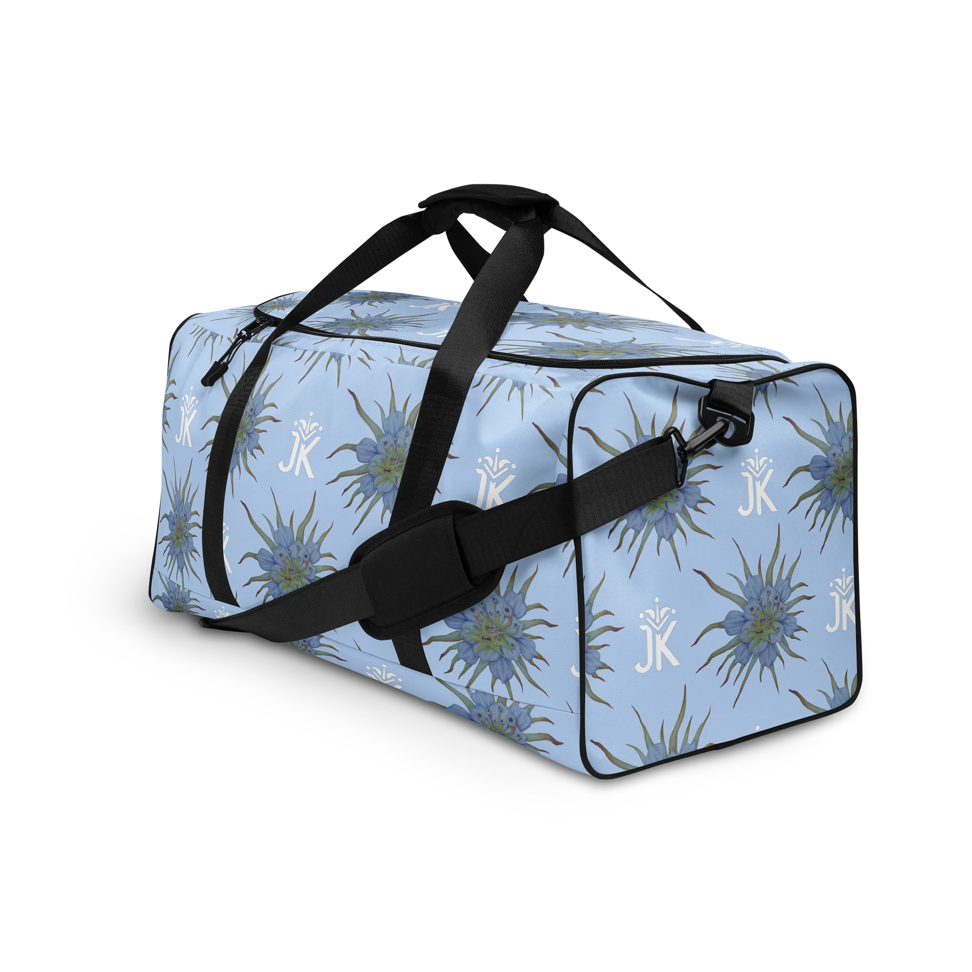 Floral Fiend Blue Duffel Bag product image (3)