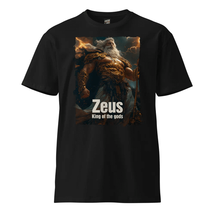 Thunderous Majesty – Zeus T-Shirt product image (1)