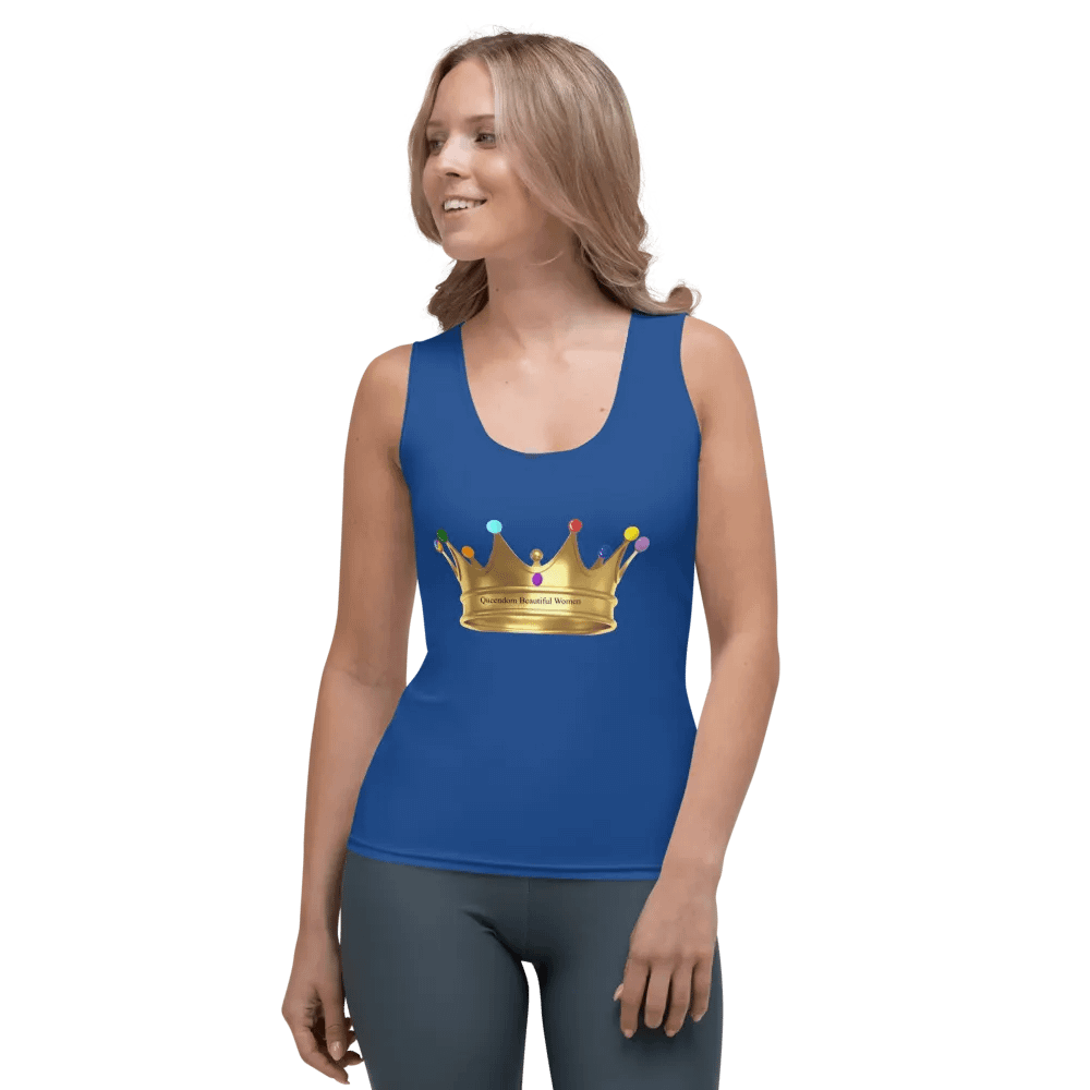 Queendom Beautiful Women Crown Tank Top/Blue(TM) product image (3)