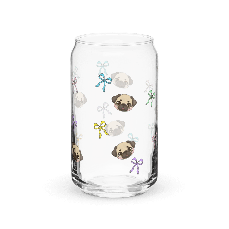 Glass Can Pug Bows product image (8)