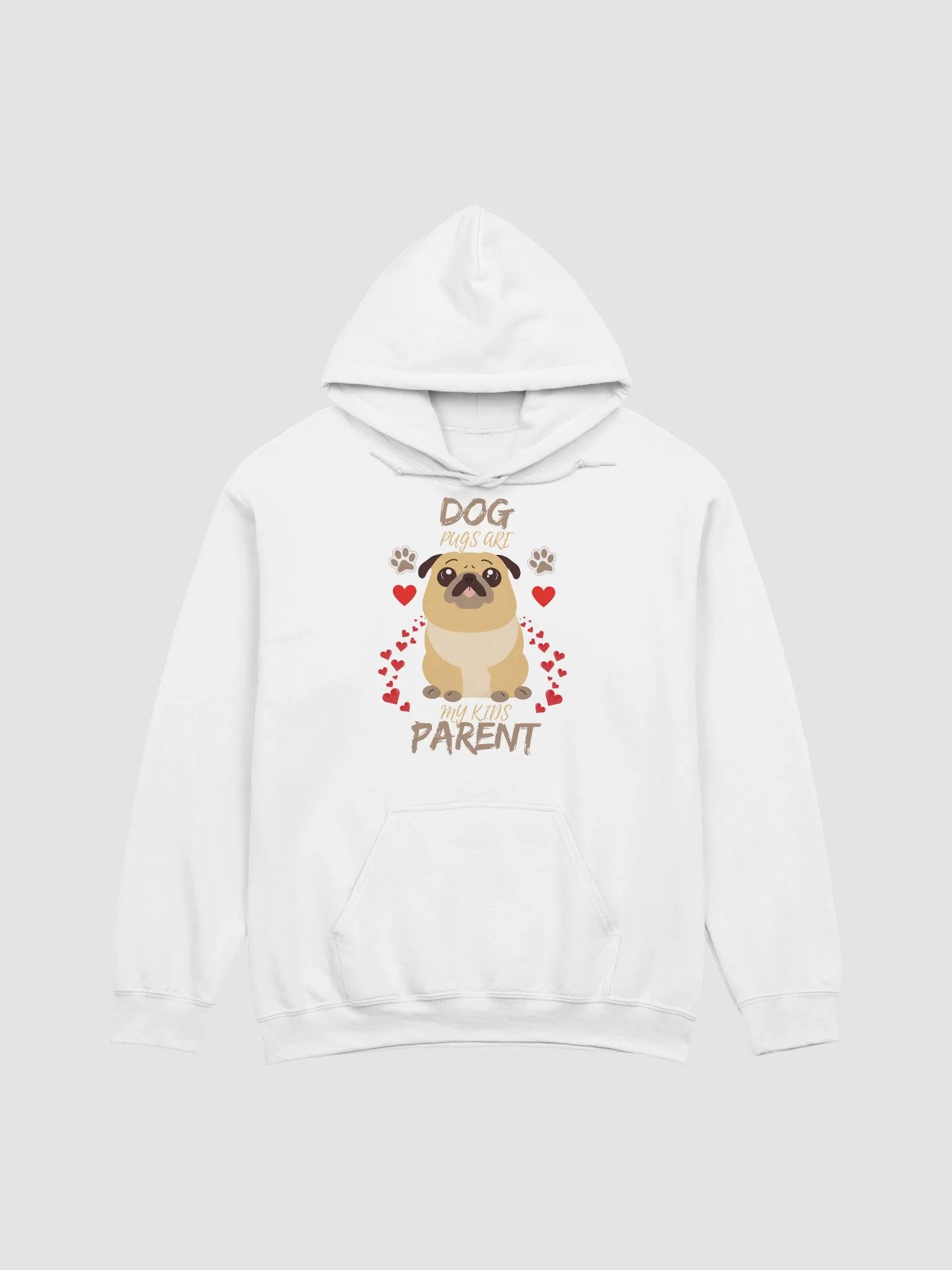 Pawsitively Adorable Pug Love Hoodie product image (92)