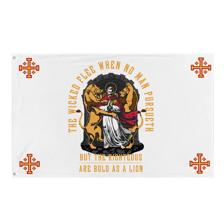 The rigtheous are BOLD as a LION - Flag product image (1)