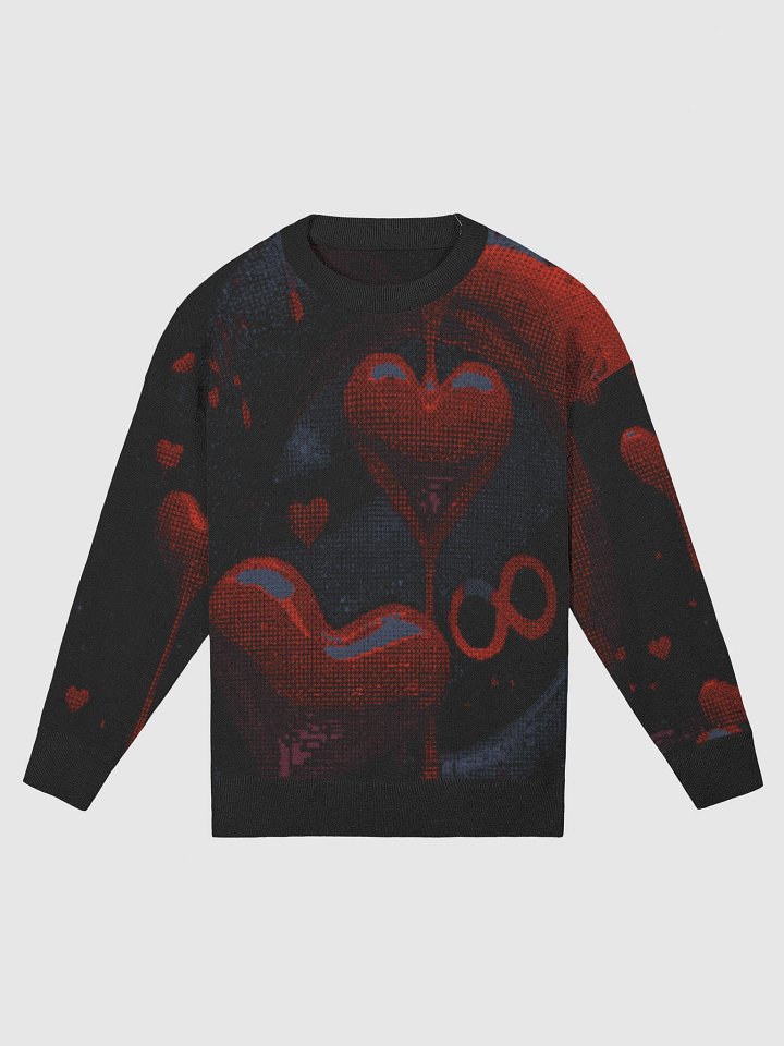 The One Love Heart Cardigan – Romantic Knit Sweater for Men & Women | Cozy Soulmate-Inspired Sweater with Heart Design product image (1)