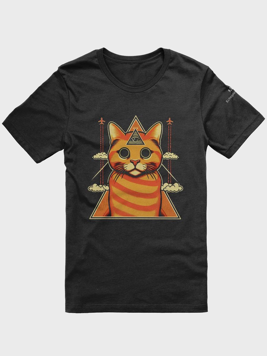 Illuminati Chemtrails Cat Tee - Dark Colors product image (4)