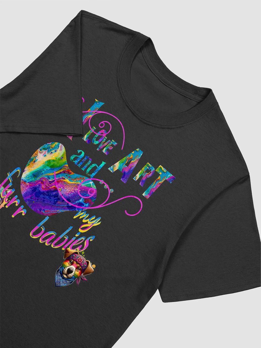 I love art and my furr babies T shirt product image (11)