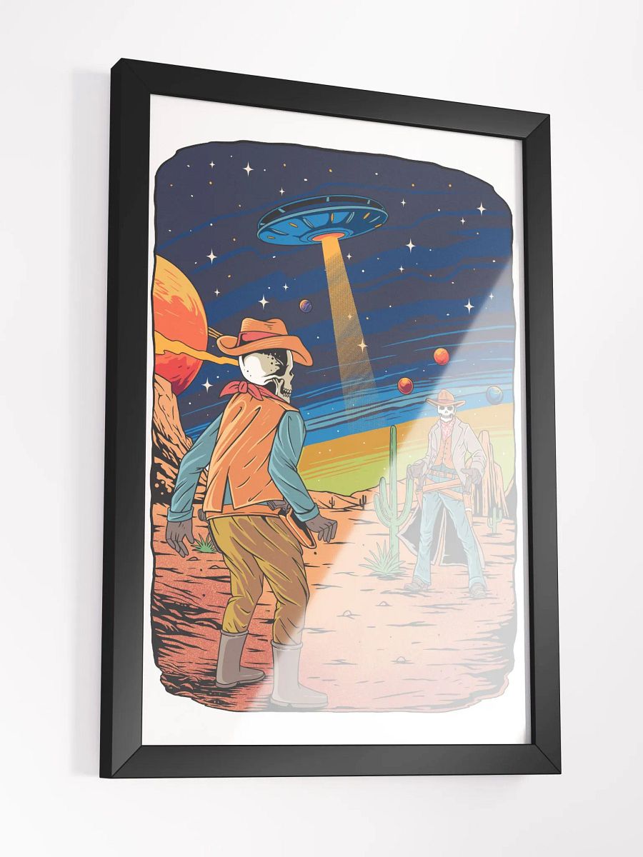 Skeleton Space Cowboys High-Quality Matte Poster product image (3)