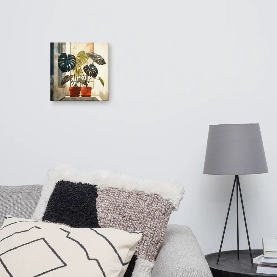 Art2401-07 Potted Plants Still Life - Canvas Print - sm product image (7)