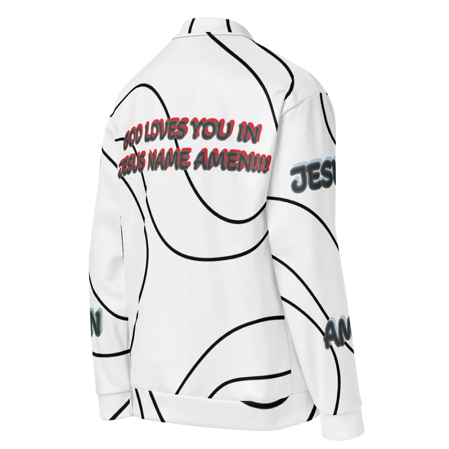God Loves You Print Bomber Jacket product image (5)