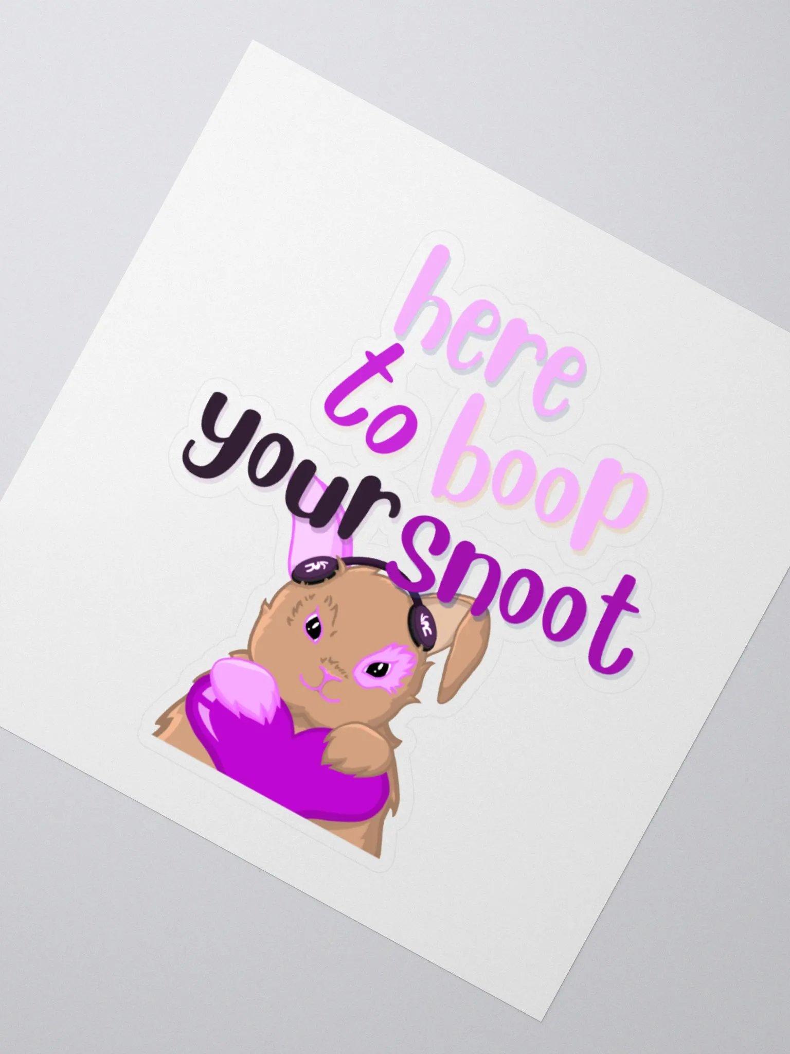 Boop Your Snoot Rabbit Sticker product image (6)