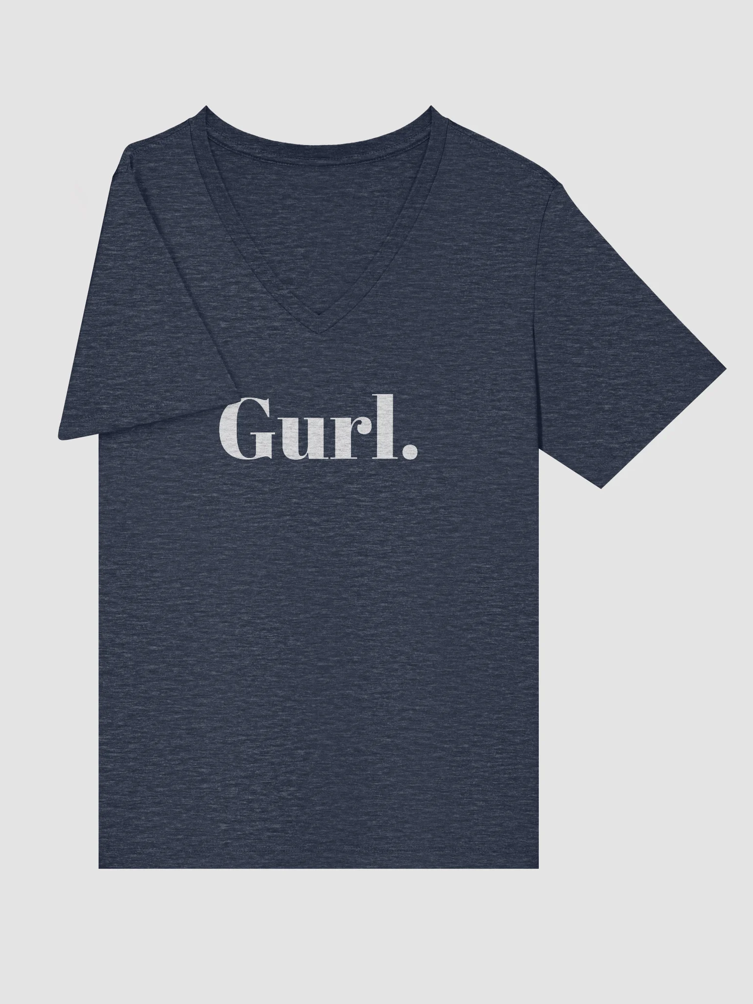 Gurl Relaxed V-Neck Tee - White product image (9)