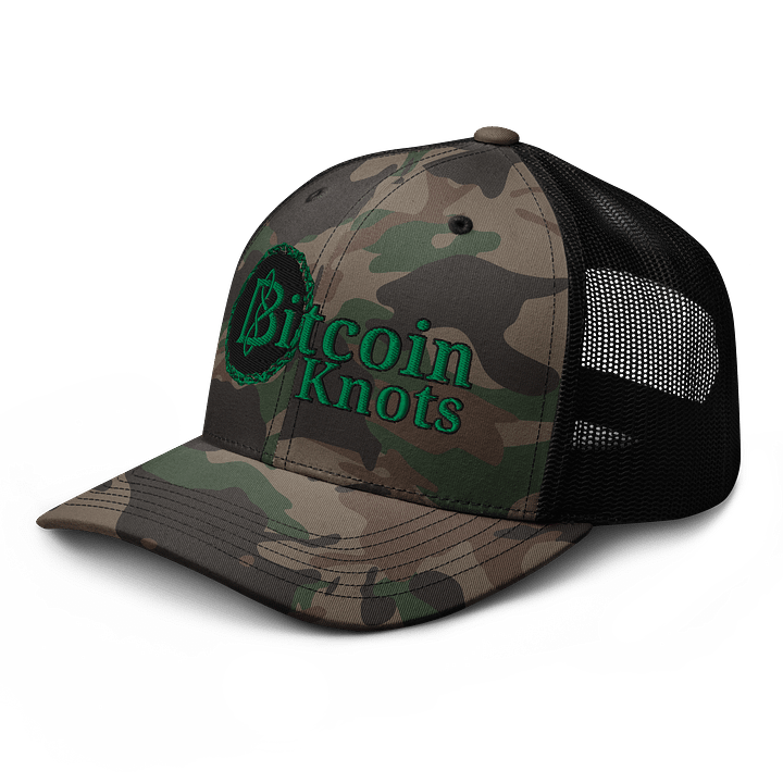 Bitcoin Knots Camo Hat product image (2)