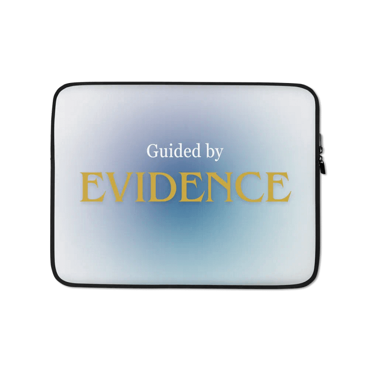 Guided by Evidence Laptop Sleeve product image (1)
