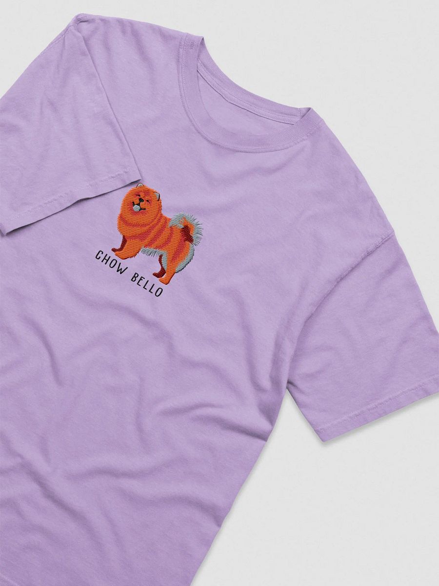 Chow Bello T-Shirt(Embroidered) of a Chow Chow(Red) product image (6)