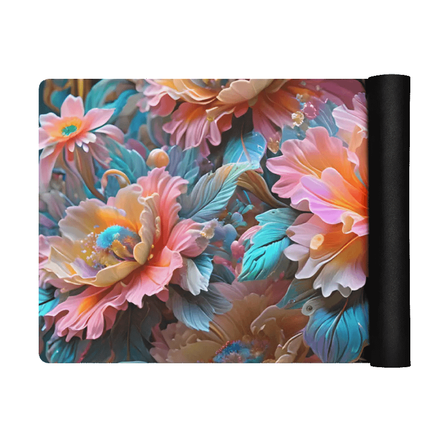 Iridescent Flowers Yoga Mat product image (5)
