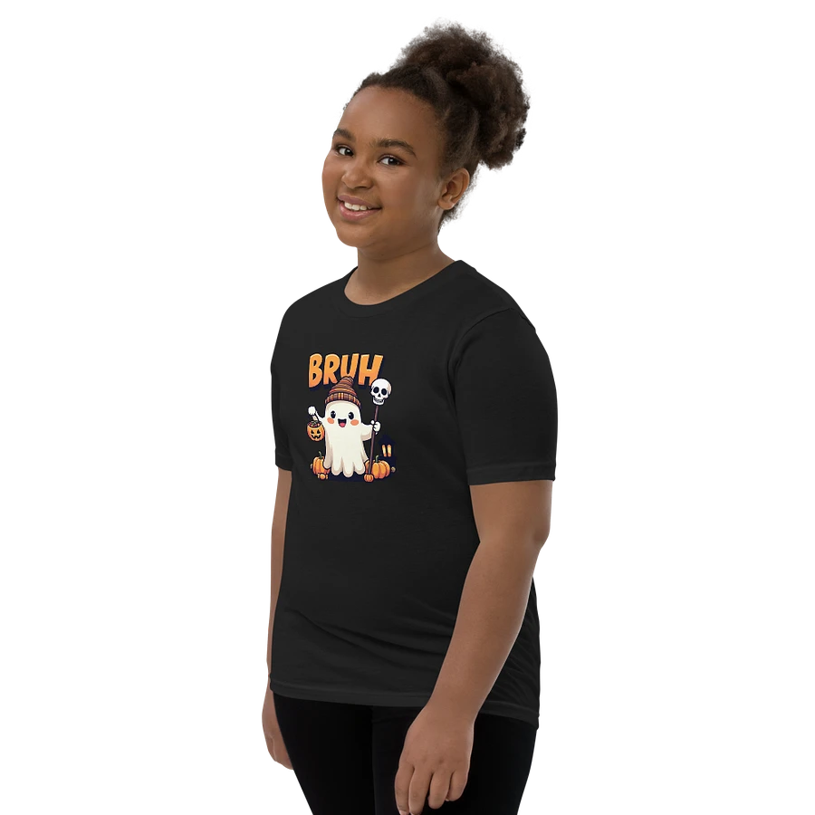 Spooky Ghost Bruh Halloween Youth T-Shirt product image (15)