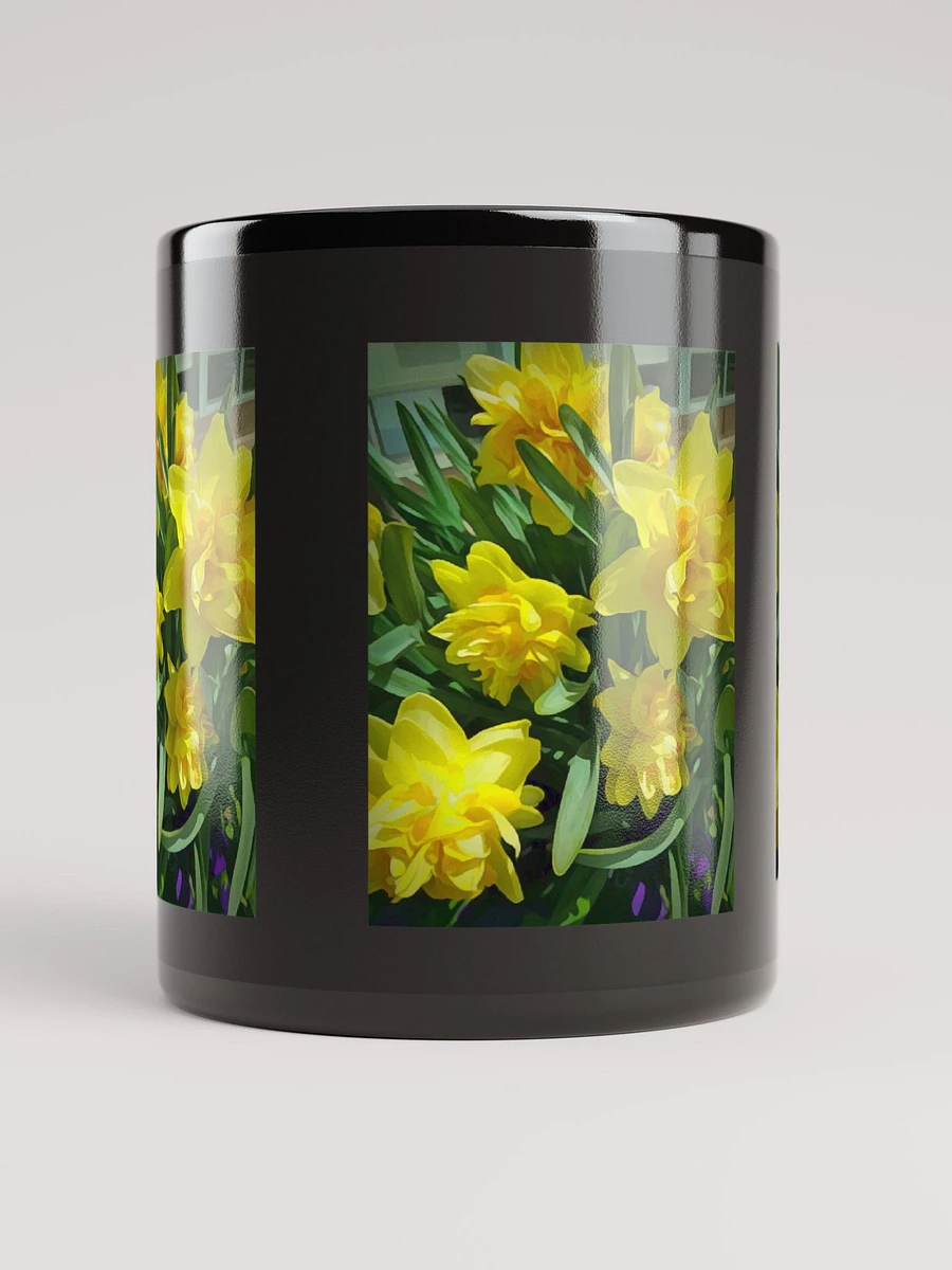 Bright Yellow Daffodils Black Coffee Mug product image (10)
