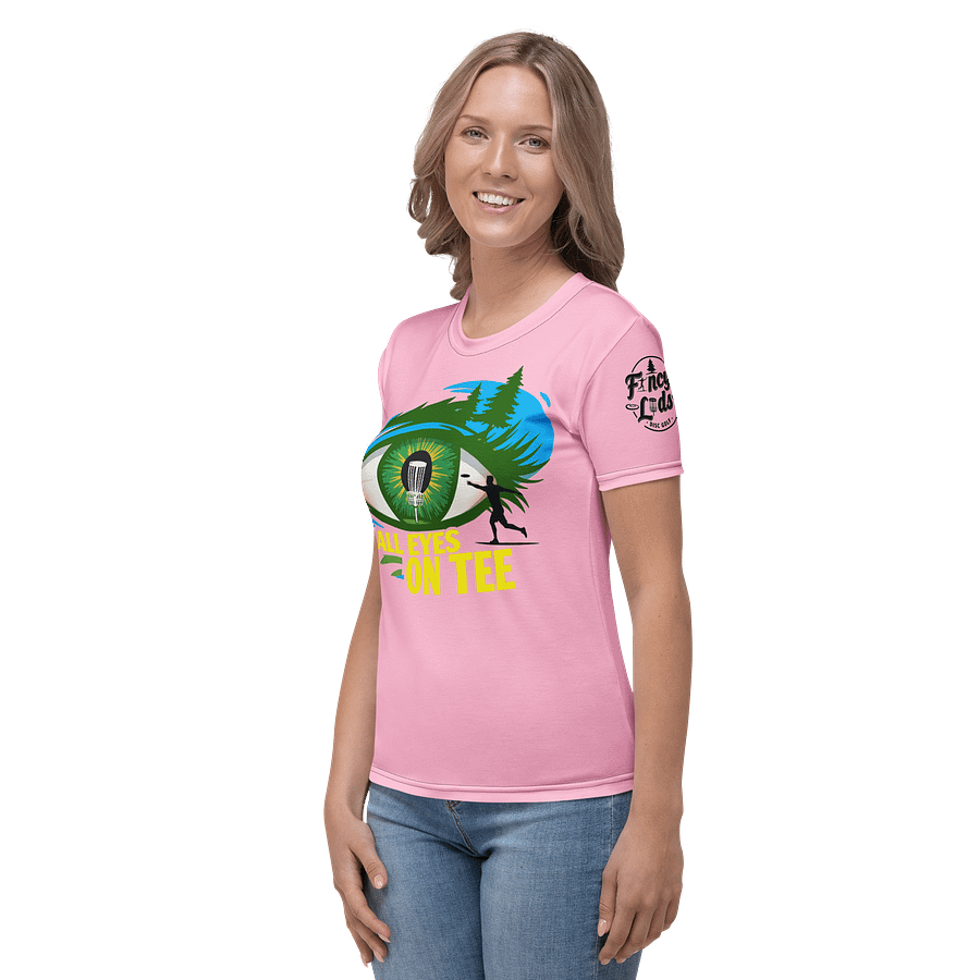 Fancy Lads Women's Pink T-shirt "All Eyes On Tee" product image (3)