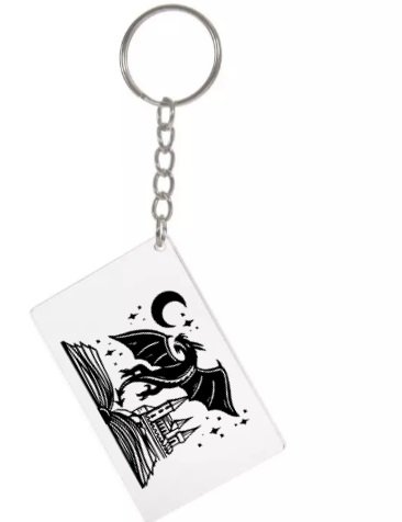 Dragon/ Book Key Chain product image (3)