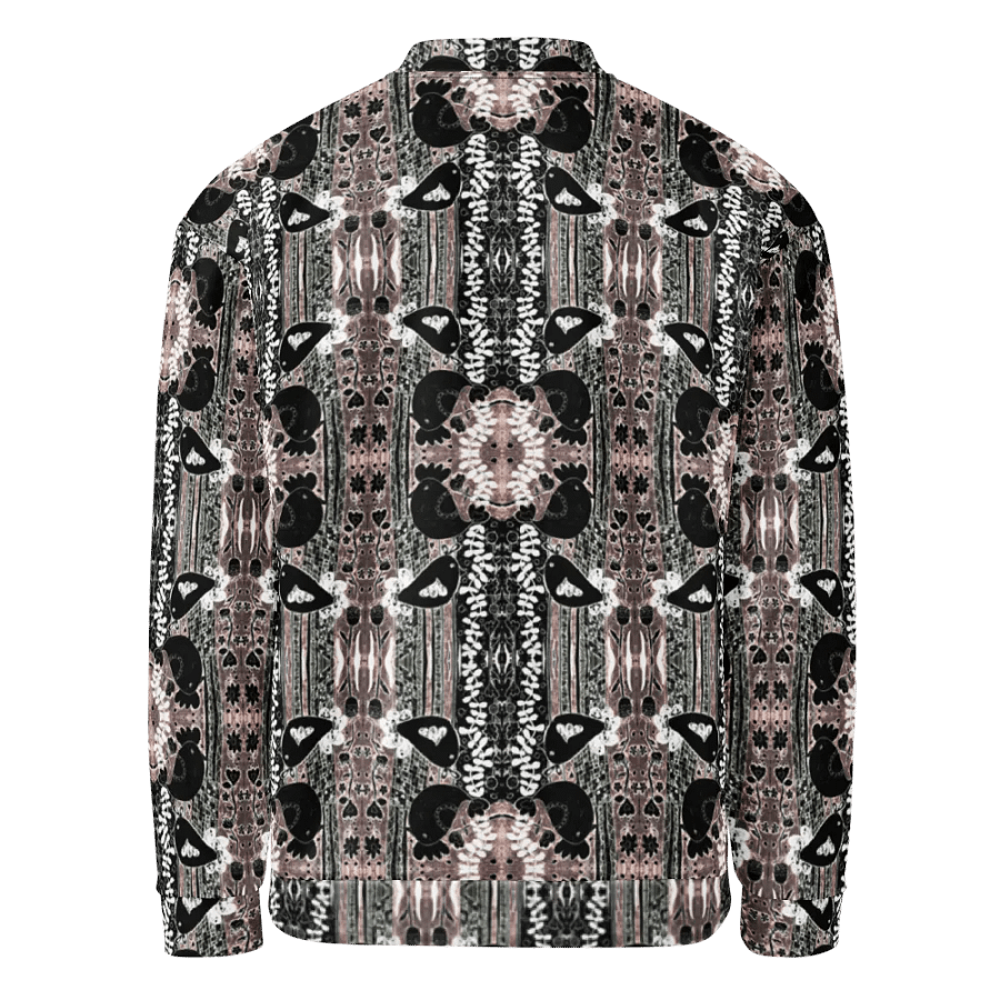 Abstract Floral Birds Unisex Bomber Jacket product image (9)