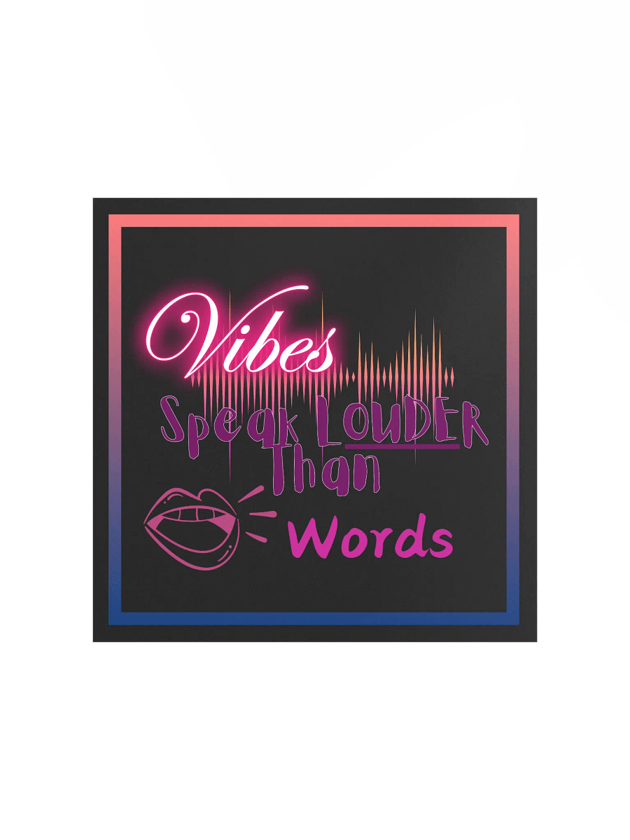 Neon Vibes Speak Louder Poster product image (1)