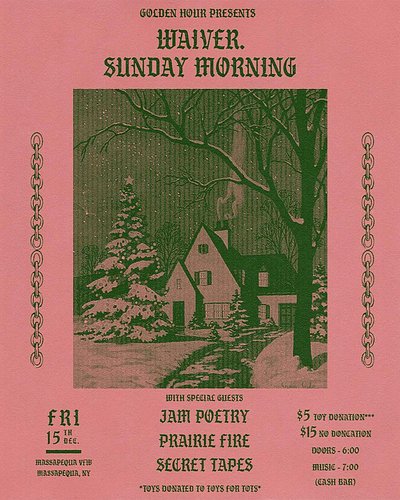 TOY DRIVE HOLIDAY WEEKENDER NEXT MONTH **UPDATED**

We’re playing two shows (LI & CT) with our brothers in @sundaymorningct t...