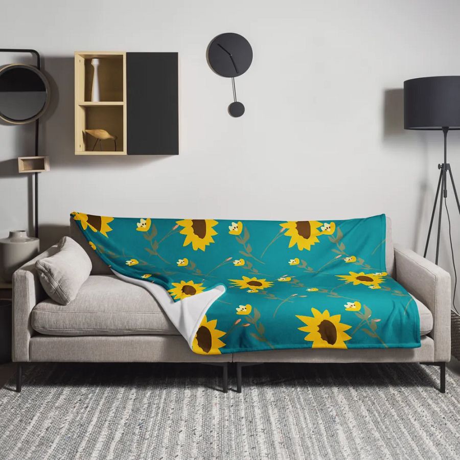 Colorful Floral Throw Blanket product image (12)