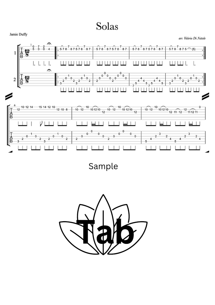Solas by Jamie Duffy - for 2 guitars product image (2)