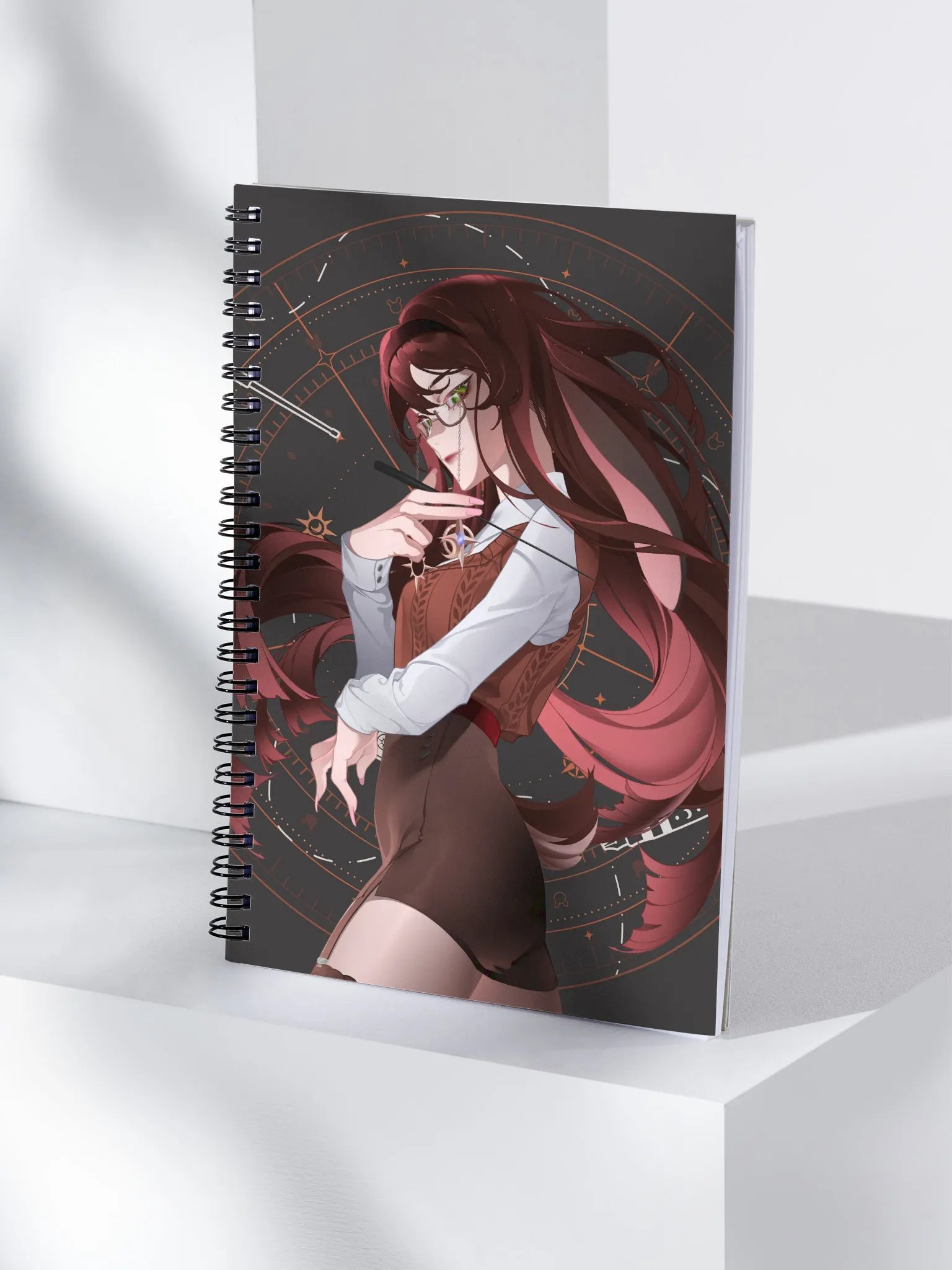 Glaring Teacher Spiral Notebook, Dark Mode Edition product image (4)