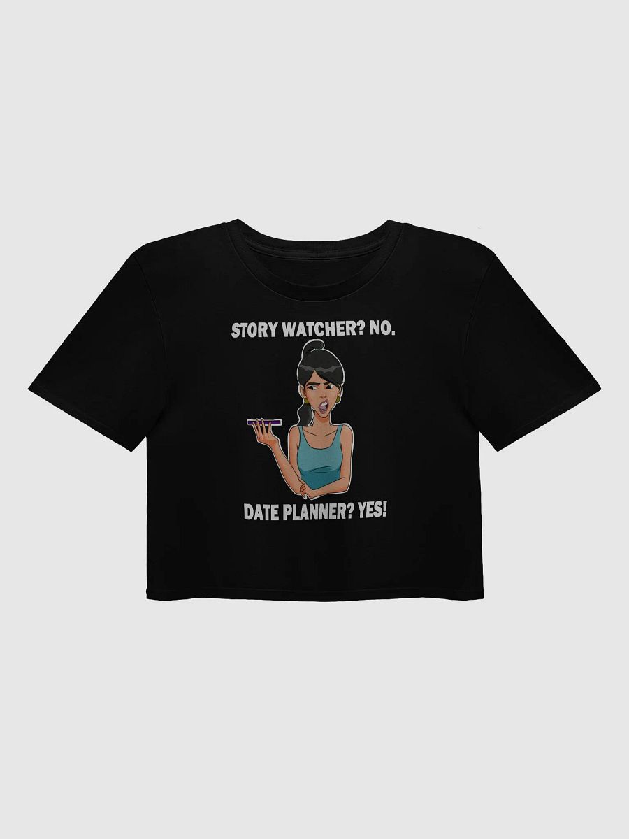 Story Watcher vs. Date Planner - premium CROP t-shirt product image (1)