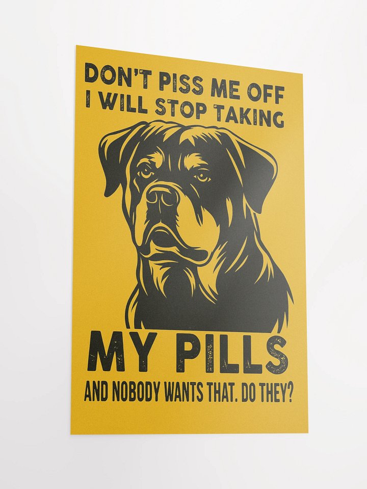 Rottweiler Pill Reminder Poster product image (5)