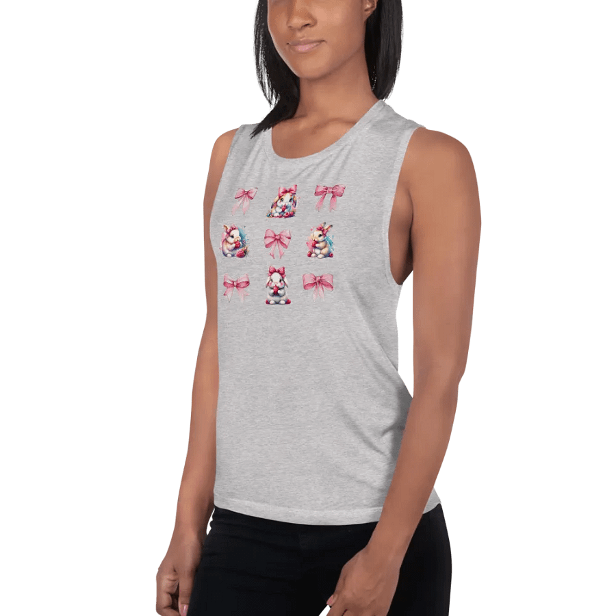 Whimsical Bunny Delight Muscle Tank product image (7)
