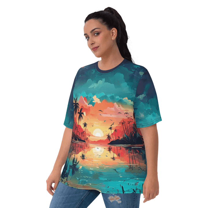 Tropical Sunset All Over Print T-shirt product image (2)
