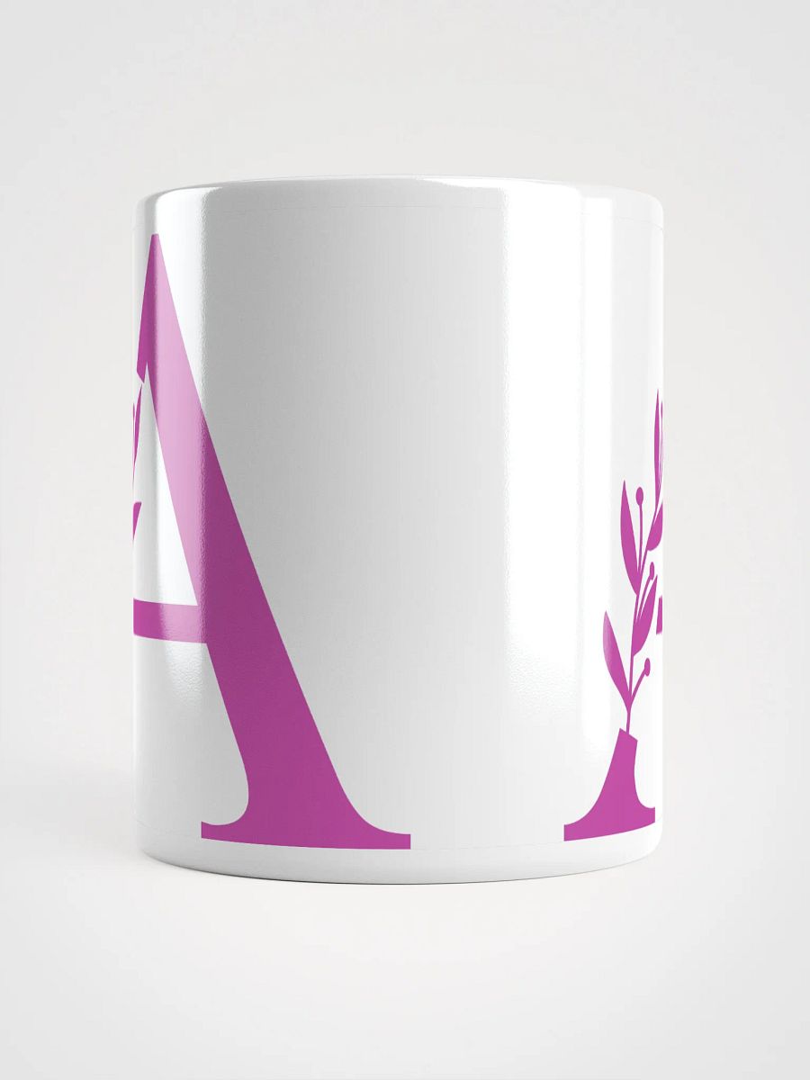 Aesthetic Foliage White Mug (Pink) product image (5)