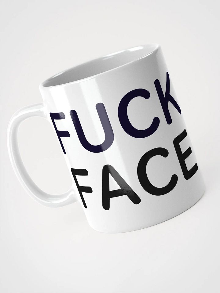 FUCKFACE Mug - Outline Edition, All white product image (2)