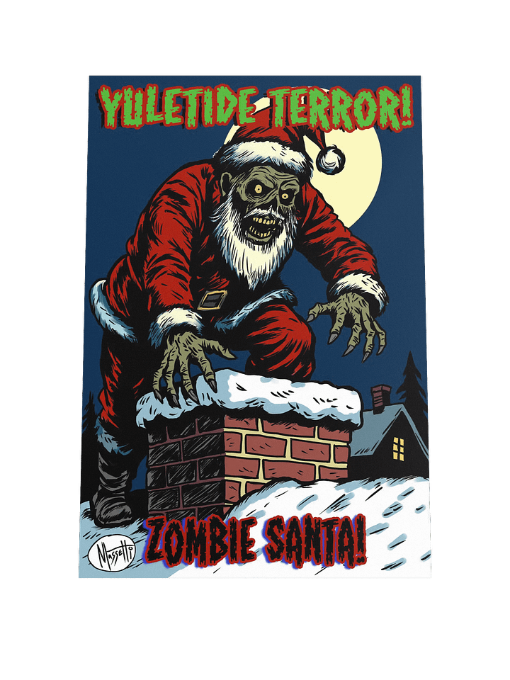 ZOMBIE SANTA Art Print product image (1)